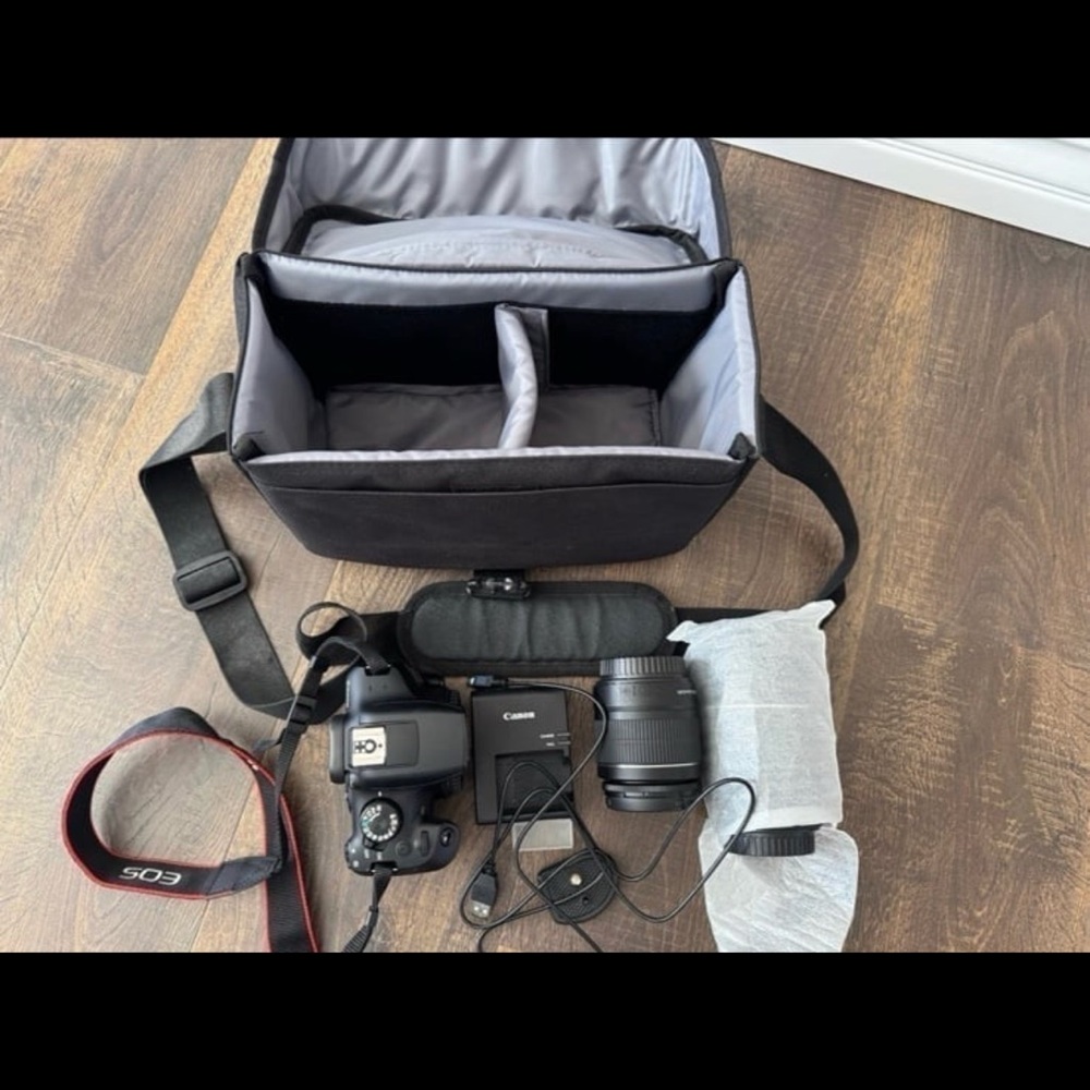 Canon Black DSLR Camera Kit (Eos Rebel T6)